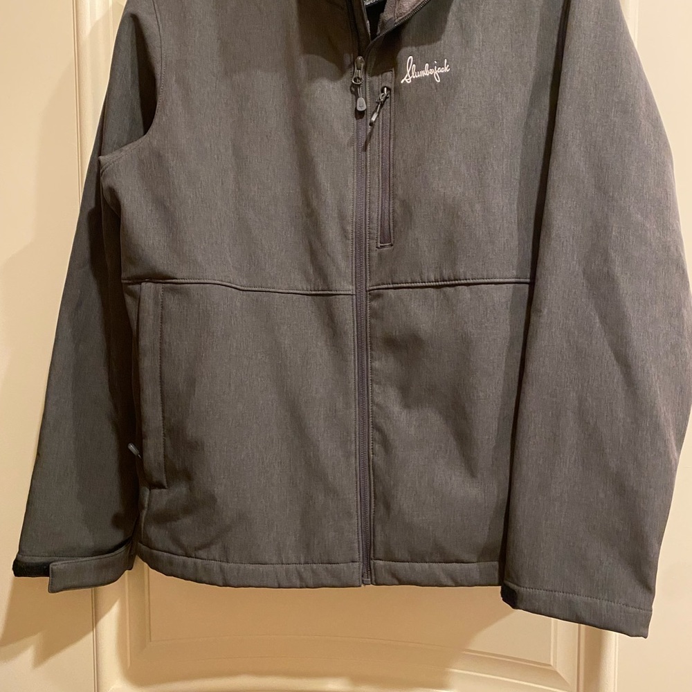 Slumberjack Gray Jacket with Zippered Pocket